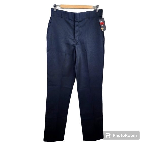 DICKIES 874 Original Fit Work Pants High Rise Size 6 Long - Picture 1 of 9